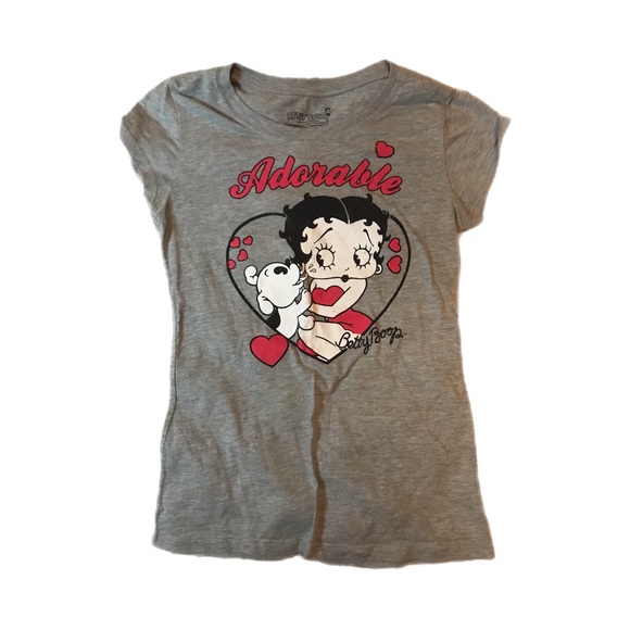 Betty Boop T-Shirt Graphic Red Adorable | Size - M - Picture 1 of 8